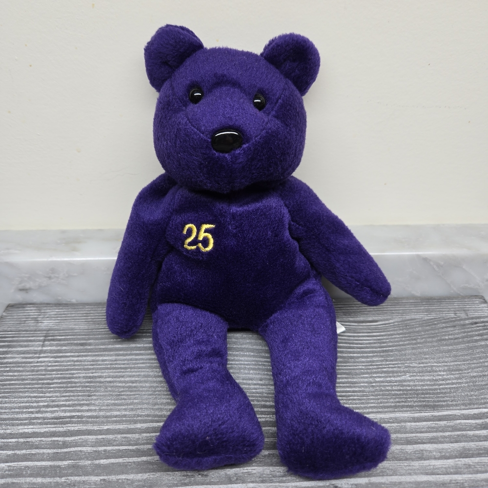 Mark McGwire #25 Rare 1998 Salvino's Bamm Beano's Beanie PURPLE Bear 9" Baseball